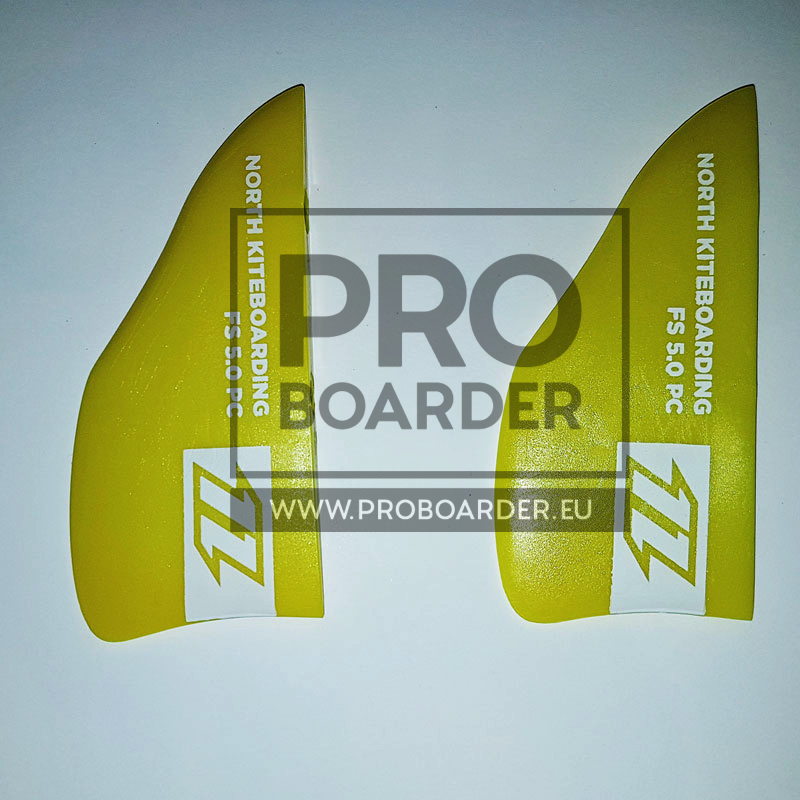 north-kiteboarding-finnen-pair-paar-finset-pair-paar-freestyle-gelb-yellow-fs-5-0-cm Freestyle Finset S Bend North + Duotone Finnen (Paar) für Twintips - Kiteboard Finnen für Bidirectio