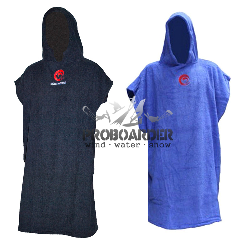 northcore-poncho-black-blue ION Poncho / Umkleide-Handtuch