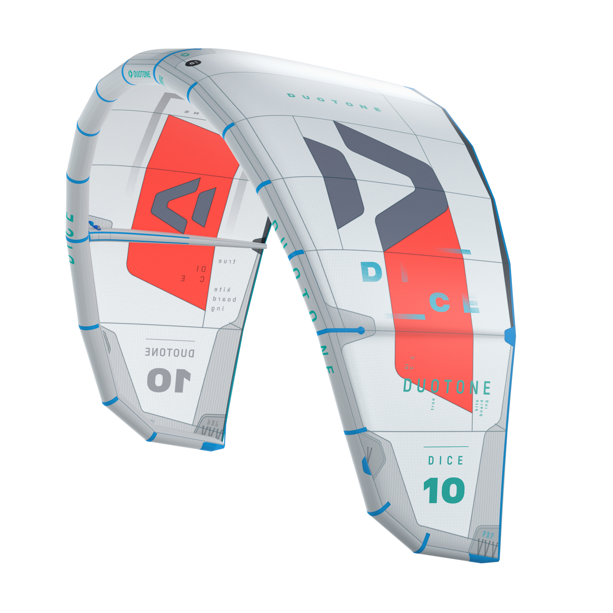 Duotone-Dice-2020-Tubekite-grau Tubekite DICE 2020 - Freestyle und Wave Kite